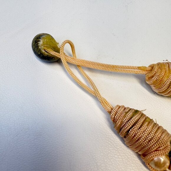 Abalone & Pearl‎ Corded Statement Necklace Natural Coastal Handmade Art to Wear - Picture 4 of 16